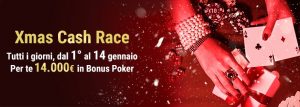 Lottomatica Poker Xmas Series e Cah Race